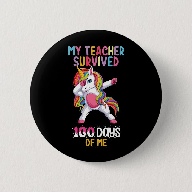 Min lärare överlevde 100 dagar av mig skolans enhö knapp (Framsida)