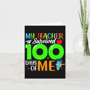 Min lärare överlevde 100 dagar med mig för student kort
