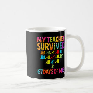 Min lärare överlevde 67 dagar av mig Six Seven Mem Kaffemugg