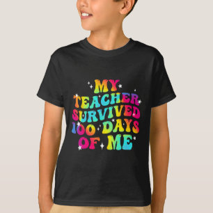 Min lärare Överlevt 100 dagar av mig 100 dagar av T Shirt