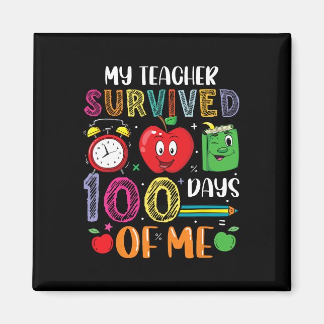 Min lärare Överlevt 100 dagar. Magnet (Framsidan)