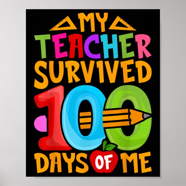 Min lärare Överlevt 100 dagar med mig, 100 dagar Poster (Framsidan)