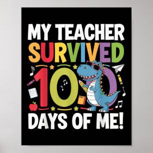 Min lärare Överlevt 100 dagar med skoldoft 100 Poster