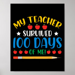 Min lärare Överlevt 100 dagar Roligt 100 dagar Poster