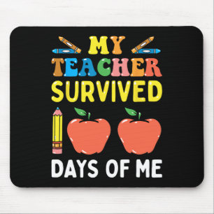 Min lärare Överlevt 100 dagar Roligt School Musmatta