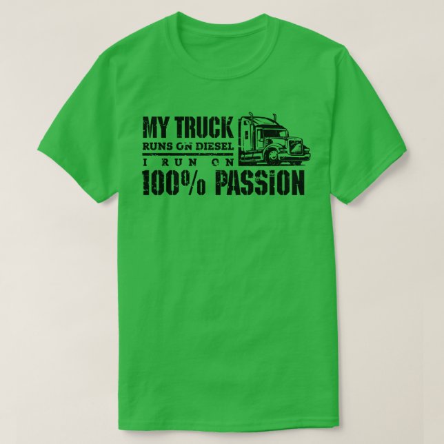 Min lastbil springa på t shirt (Design framsida)