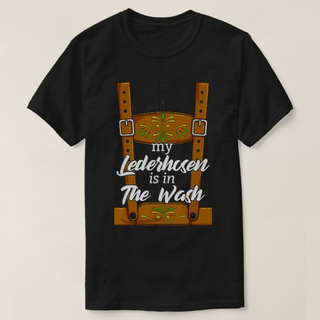 Min ledare är i den Tvättat Manarnas Oktoberfest C T Shirt (Design framsida)