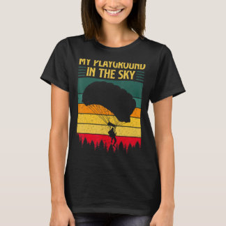 Min lekplats är Himlar Skydiving T Shirt