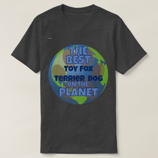 Min Leksak Fo Terrier är världens bästa hund T Shirt (Design framsida)