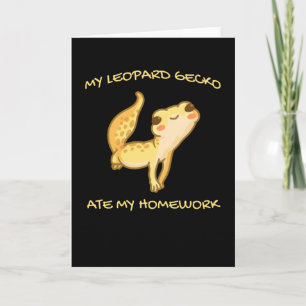 Min Leopard Gecko Ate Min hemläxa Gekko Manar Liza Kort