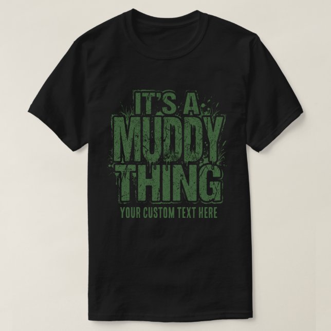 Min leriga grej Anpassad text T Shirt (Design framsida)