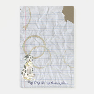 Min Lesson-plan i Great dane Post-it Block
