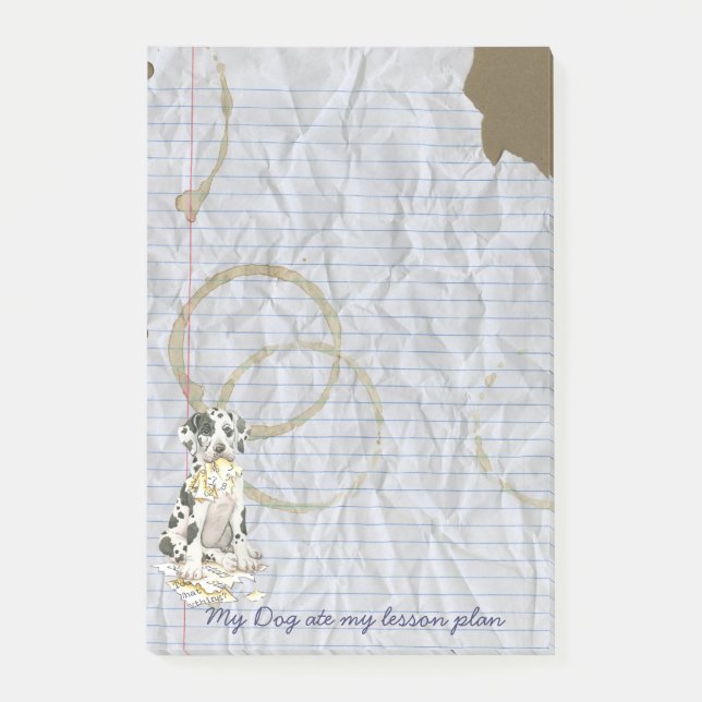 Min Lesson-plan i Great dane Post-it Block (Framsida)