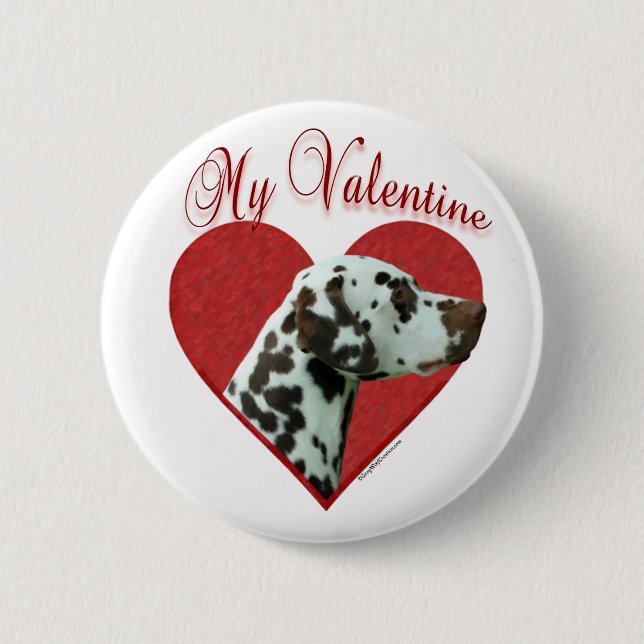 Min lever Dalmatian Valentine Knapp (Framsida)
