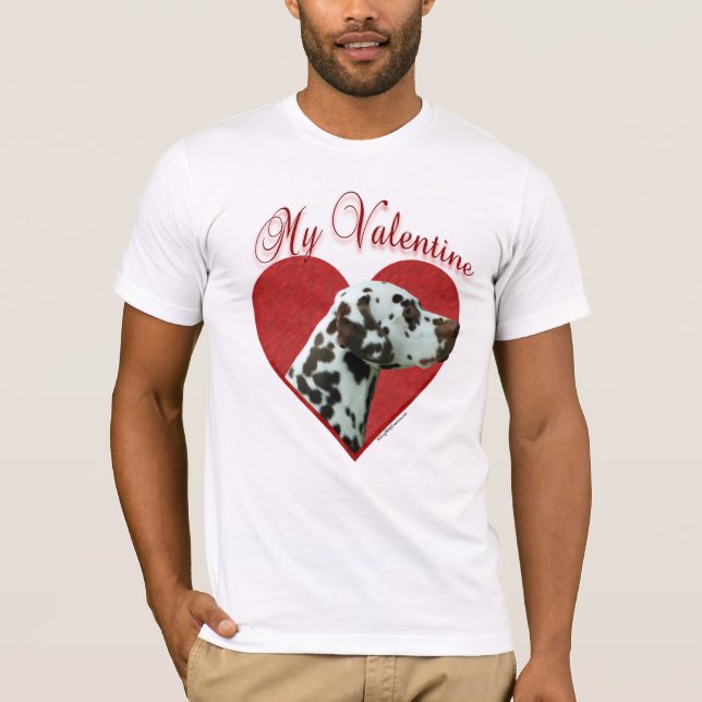Min lever Dalmatian Valentine Tee (Framsida)