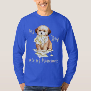 Min Lhasa Apso Ate Min hemläxa T-Shirt
