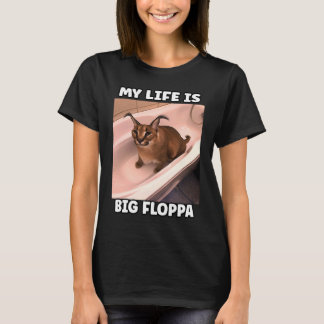 Min LiFe är Big Floppa Meme caracal T Shirt