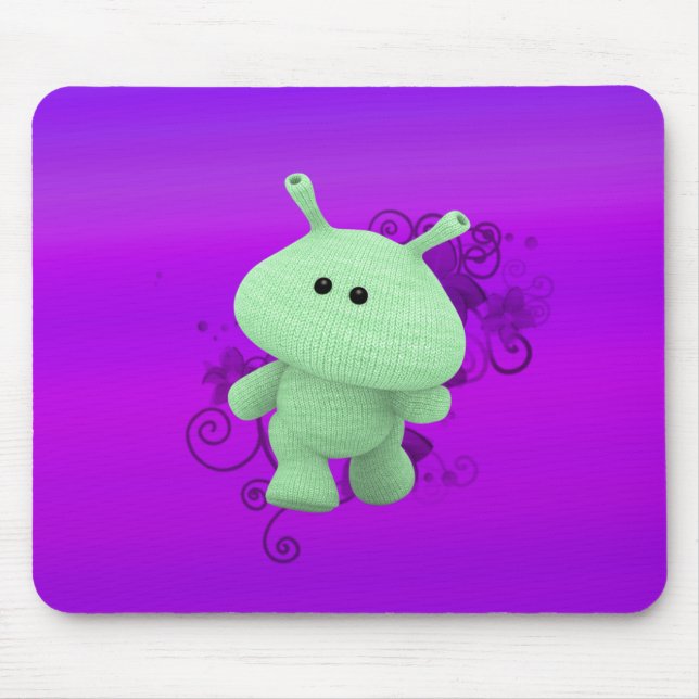 Min Lil Martian Plushie Mousepad Musmatta (Framsidan)