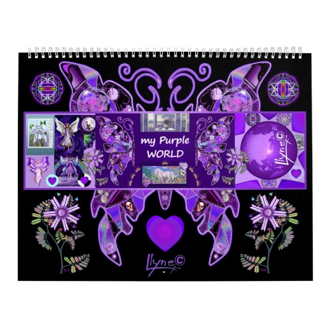 "Min lila" av Llyne F Kalender (Omslag)