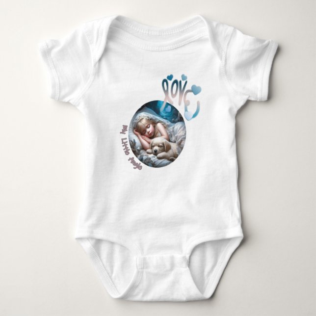Min lilla Angel Baby Jersey Bodykostym T Shirt (Framsida)