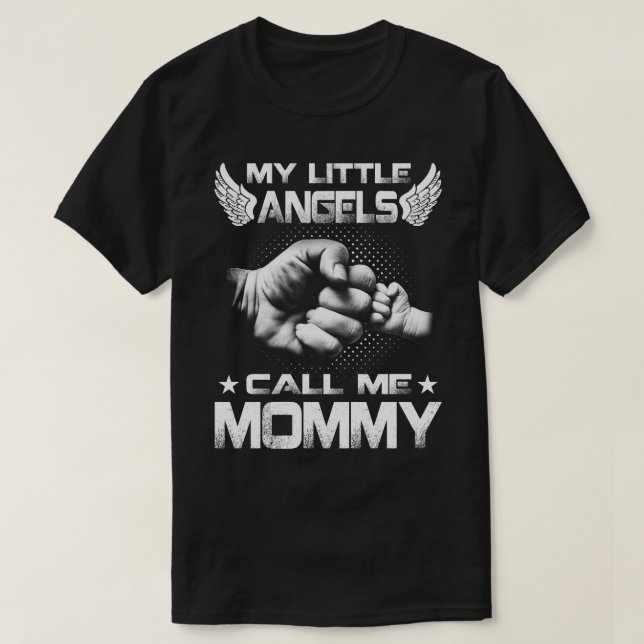 Min lilla Änglar kallar mig mamma T-Shirt (Design framsida)