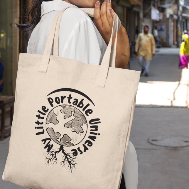 Min lilla bärbara Universe Quirky-Coola-gåva Tygkasse (Embrace the cosmos and let this tote bag become your everyday companion!)