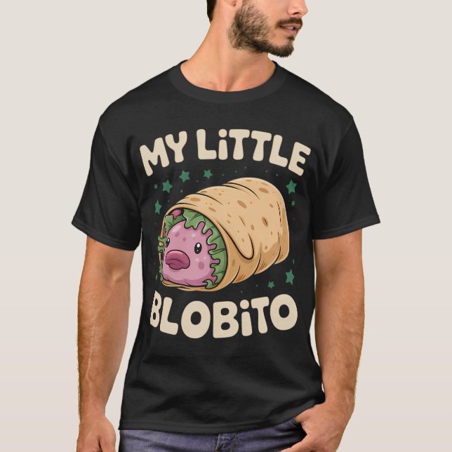 Min lilla Blobito Blobfisk T Shirt (Framsida)