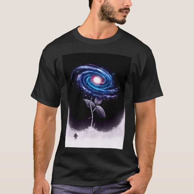 Min lilla blomma t shirt (Framsida)