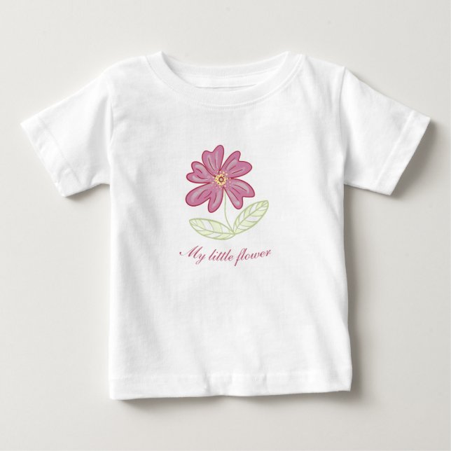 Min lilla blomrocka t shirt (Framsida)