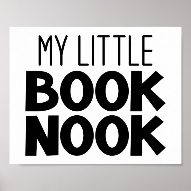 Min lilla Bok Nook-läshörn Poster (Framsidan)