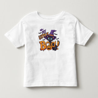 Min lilla Boo Halloween Katt i häxhatt T Shirt