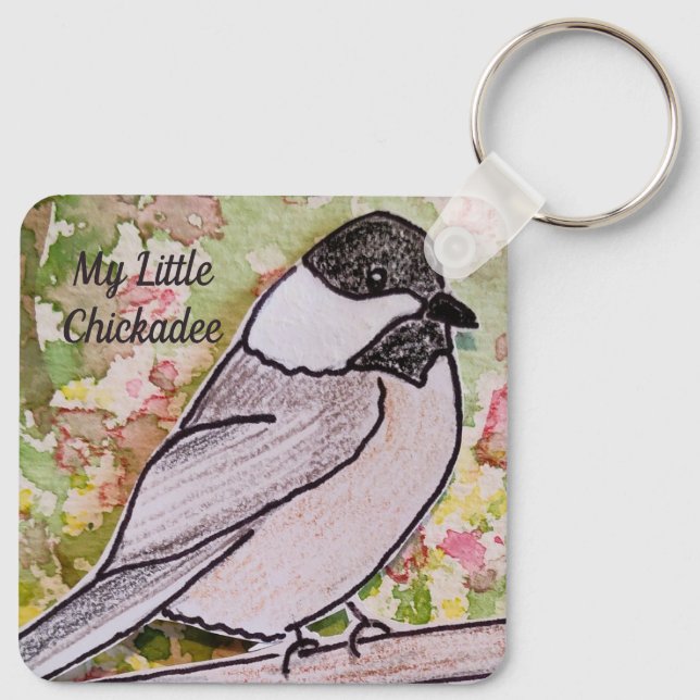 Min lilla Chickadee Nyckelring (Baksida)