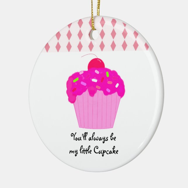 Min lilla Cupcake Julgransprydnad Keramik (Vänster)