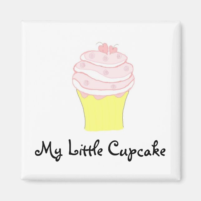 Min lilla Cupcake Magnet (Framsidan)