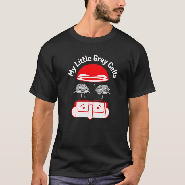 Min lilla Grått Cells Brainy Genius Brain Neurolog T Shirt (Framsida)