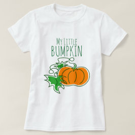 Min lilla graviditets-T-shirt för hösten T Shirt