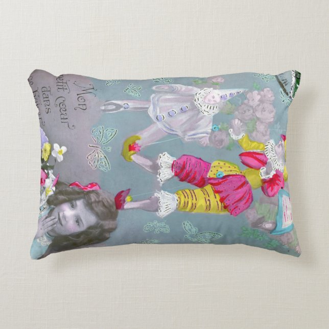 Min lilla hjärta i denna kyss 2 prydnadskudde (Framsidan)