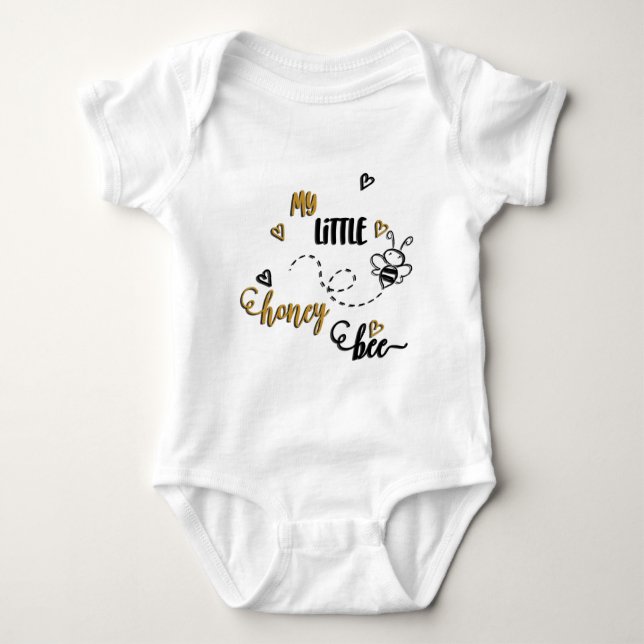 Min lilla honungsBee Baby Bodykostym T Shirt (Framsida)