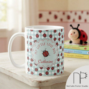 Min lilla kärleksbugs nyckelpiga barnmugg kaffemugg