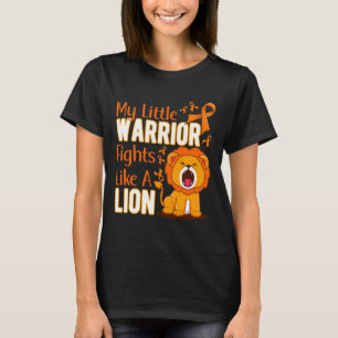 Min lilla krigare kämpar som en Lejon Leukemi Awar T Shirt