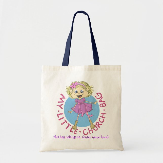 Min lilla kyrkobag tygkasse (Framsidan)