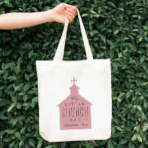 Min lilla kyrkväska söt rosa barn väska