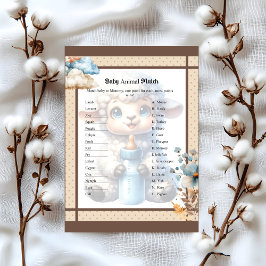 Min lilla Lamb_ Baby djur Match Brevhuvud