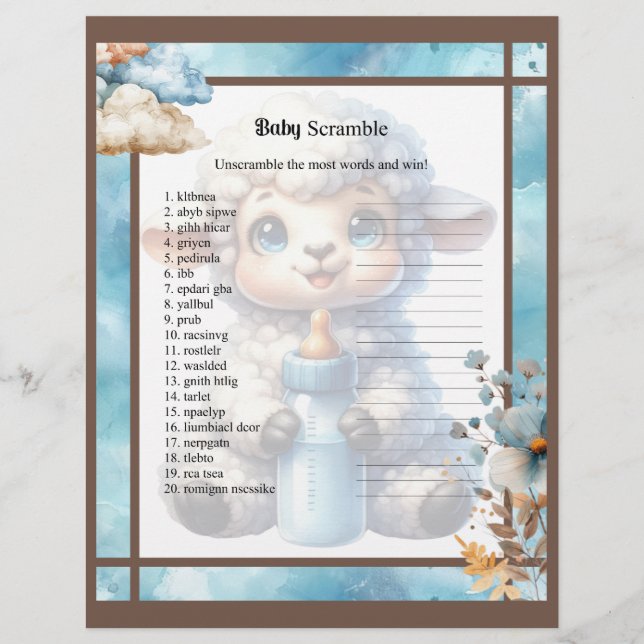 Min lilla Lamb_ Baby-skam Brevhuvud (Framsida)