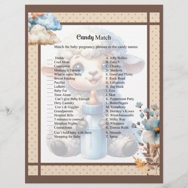 Min lilla Lamb_ Candy Match Brevhuvud (Framsida)