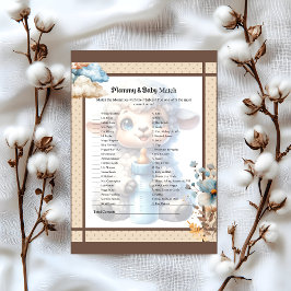 Min lilla Lamb_ Mamma och Baby Match Brevhuvud