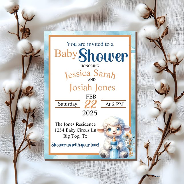 Min lilla lambinbjudan inbjudningar (Skapare uppladdad)