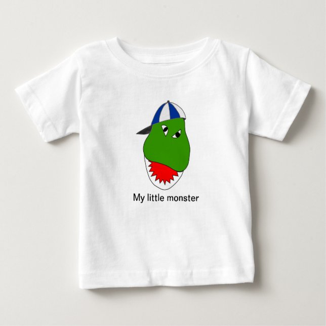 "Min lilla monster" Småbarn T-shirt (Framsida)