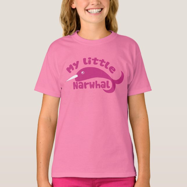 Min lilla Narwhal T-shirt (Framsida)
