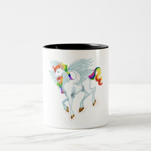 Min lilla Pony-dröm reginbow Pegasus Två-Tonad Mugg (Center)